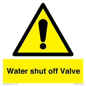 Water shut off Valve